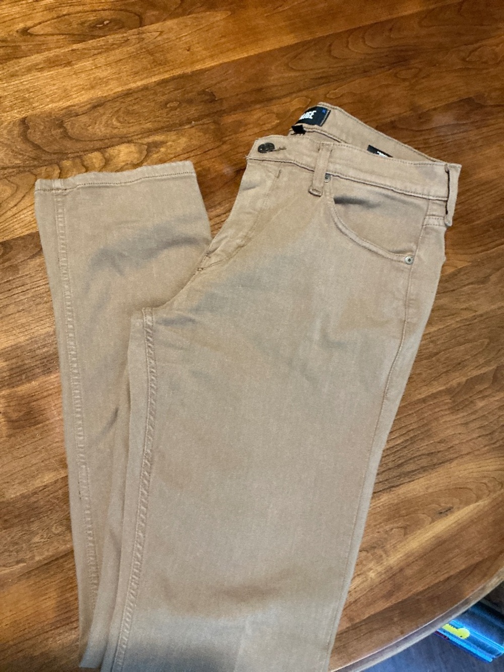 Paige transcend federal slim straight jean 32x32 color:golden palm